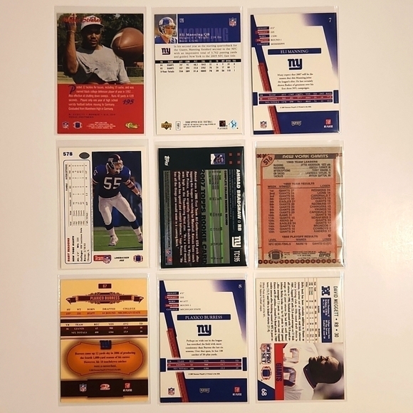 NEW York Giants 54 NFL Trading Cards - Picture 2 of 12